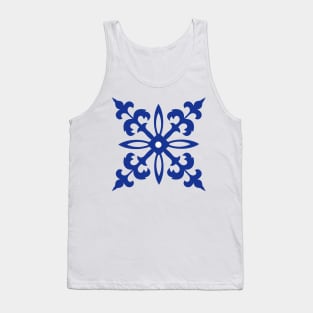 BLUE TILES DELFT PATTERN Tank Top